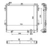 NRF 53923 Radiator, engine cooling